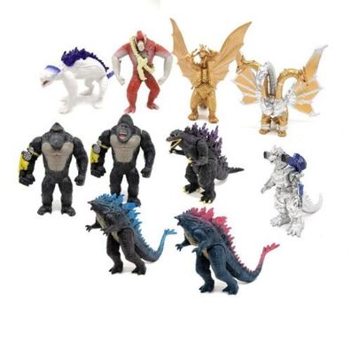 10 Teile/Set Film Godzilla vs. Kong 2 King Kong Shimo Figur Modell Sammlung S