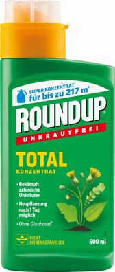 500ml Roundup®Unkrautfrei TOTAL Konzentrat