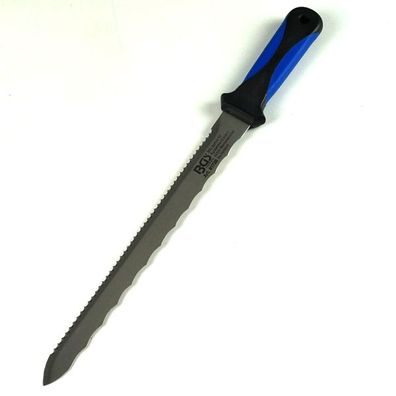 BGS Dämmsstoffschneider Dämmstoffmesser doppelseitig Messer Säge Wellenschliff 420 mm