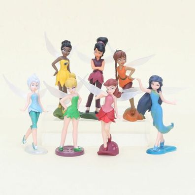 Disney Feen Tinker Bell Prinzessin 7 Puppe Spielzeug Modell 10cm Betrag Geschenk