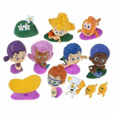 12 Stuck Bubble Guppies Gil Molly Nonny Vinyl Spielzeug Figur Modell Cake Top