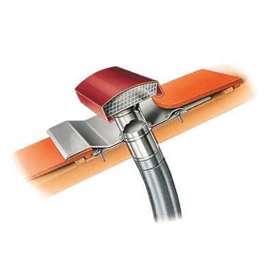 Helios DDF 160 - Dachdurchführung DN 160 mm ziegelrot - 01965