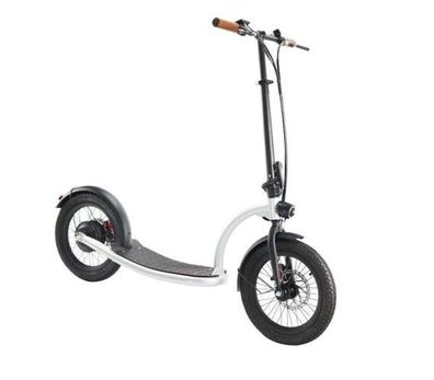 Stylischer Elektroroller Elektro Scooter für Erwachsene und Jugendliche Silberner
