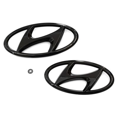 Original Hyundai Kona N Logo Emblem 2-teilig Schriftzug schwarz 9999Z057166
