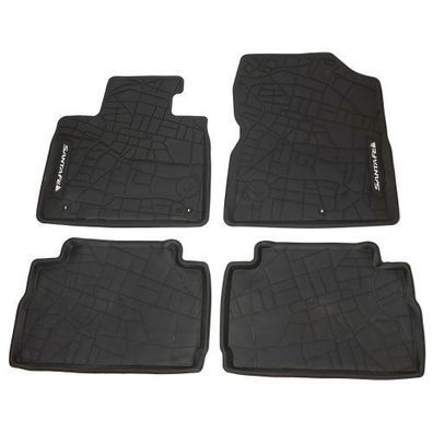 Original Hyundai Santa Fe (TM) Gummi Fußmatten 5-Sitzer Gummimatten S1131ADE55