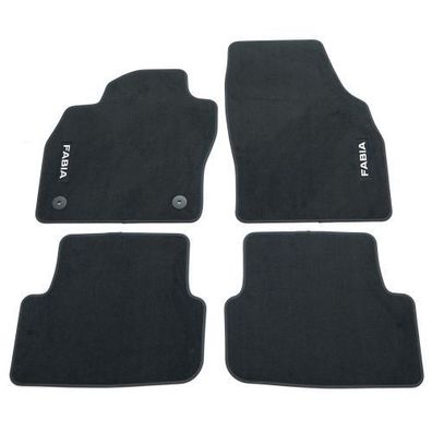 Original Skoda Fabia 4 (PJ) Textil Fußmatten 4x Stoffmatten 6VB061404
