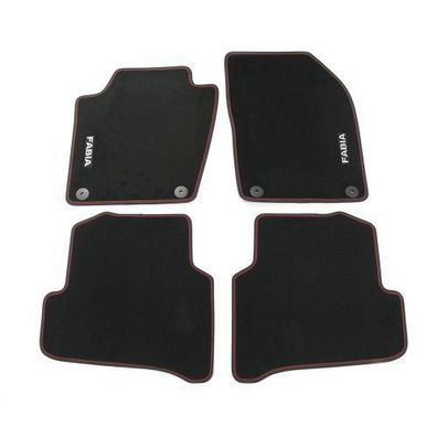 Original Skoda Fabia III Prestige Textil Fußmatten Nubuk Stoffmatten 6V1061404B