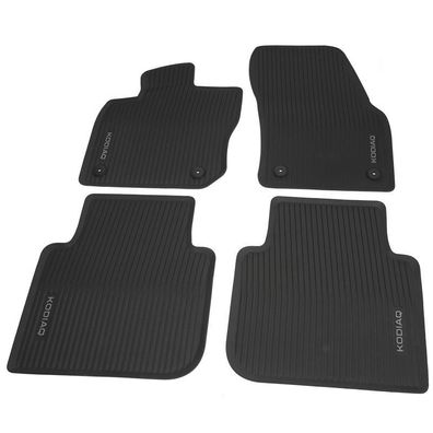 Original Skoda Kodiaq 2 (PS) Gummi Fußmatten Allwetter 4x Gummimatten 57H061500