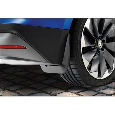 Original Skoda Enyaq Schmutzfänger hinten schwarz 5LG075101