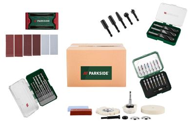 Parkside Schleifen und Bohren Bundle Heimwerker Bohrmaschine Box Set