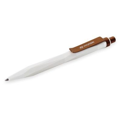 Original Hyundai Kugelschreiber Kuli Stift Pen weiß/ kupfer HMD00541
