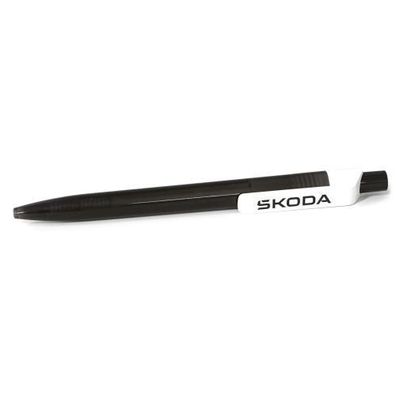 Original Skoda Kugelschreiber Kuli Stift Logo schwarz transparent AVF01-004