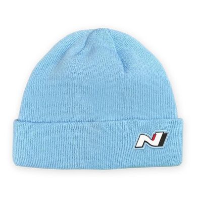 Original Hyundai N Longbeanie Strickmütze Beanie Mütze blau HMD00573