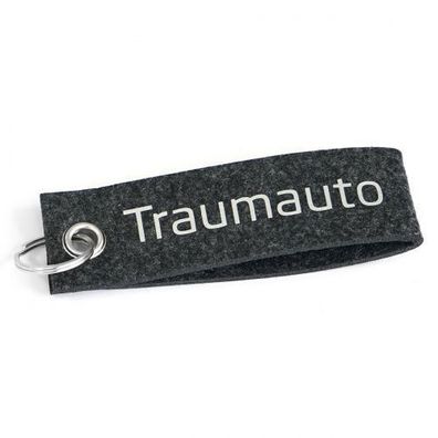 Original Skoda Filz Schlüsselanhänger Traumauto Anthrazit Keyring MVF07-137