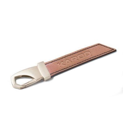 Original Skoda Karoq Leder Schlüsselanhänger Karabiner Schlüsselring Accessoires