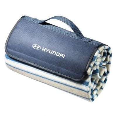 Original Hyundai Picknickdecke 150x135cm Logodruck Decke HMD00147