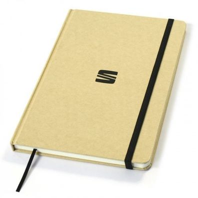 Original Seat Notizbuch DIN A5 Recyclingkarton Notizheft beige 6H1087216KFI