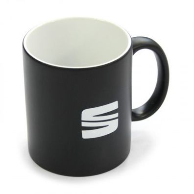 Original Seat Tasse schwarz Kaffeetasse Keramiktasse Becher 6H1069601KAA