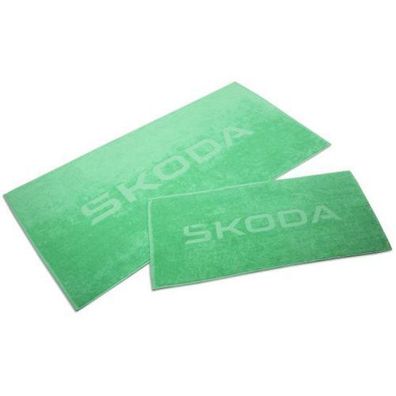 Original Skoda Badetuch Handtuch Frottier-Set Strandtuch grün 6U0084500622