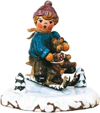 Hubrig Winterkind Schlittenfahrer 7 cm