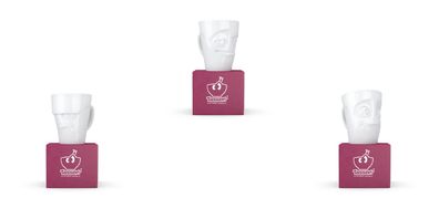 Fiftyeight Henkelbecher-Set 3-tlg. 350 ml Nr 015 weiß Kaffeebecher Mug