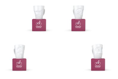 Fiftyeight Henkelbecher-Set 4-tlg. 350 ml Nr 018 weiß Kaffeebecher Mug