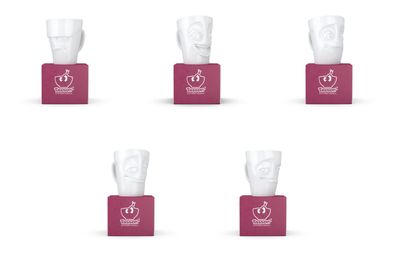 Fiftyeight Henkelbecher-Set 5-tlg. 350 ml Nr 028 weiß Kaffeebecher Mug