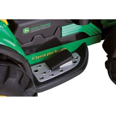 Peg Perego John Deere Ground Loader Elektro Traktor mit Anhänger 12 V für Kinder ab 3