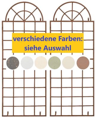 2er Rankgitter -Rankhilfe Rosensäule Rosenbogen Spalier Garten - versch. Farben