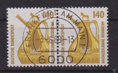 BRD 1989 gestempelt wPaar MiNr. 1401 Sehenswürdigkeiten Bronzekanne Reinheim