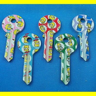 Silca UL050 - Schlüsselrohling mit Simpson Motiv - sie suchen sich 1 von 5 aus