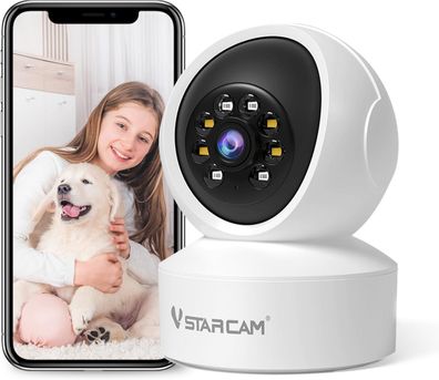 Vstarcam kamera mit APP Farb-Nachtsicht WLAN Kamera 2K Zwei-Wege Tracking Bewegung