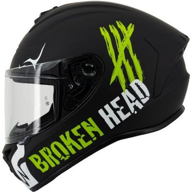 Broken Head Integralhelm Adrenalin Therapy 4X Schwarz-Weiß Matt