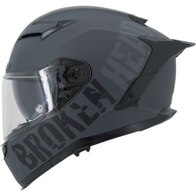 Broken Head Street Division Black Shadow Matt Integralhelm Mit Sonnenblende
