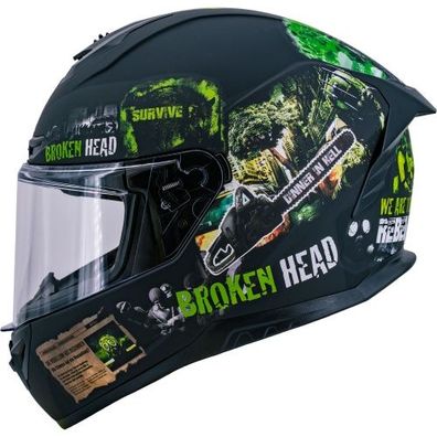 Broken Head Integralhelm Resolution Grün