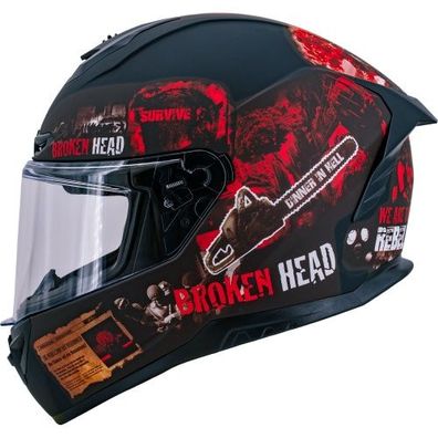 Broken Head Integralhelm Resolution Rot