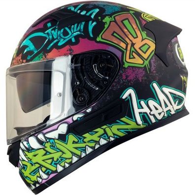 Broken Head Integralhelm Mit Sonnenblende InYourFace Schwarz