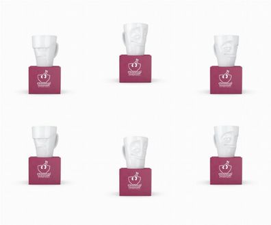 Fiftyeight Henkelbecher-Set 6-tlg. 350 ml Nr 021 weiß Kaffeebecher Mug