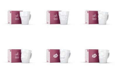 Fiftyeight Henkelbecher-Set 6-tlg. 350 ml Nr 029 weiß Kaffeebecher Mug