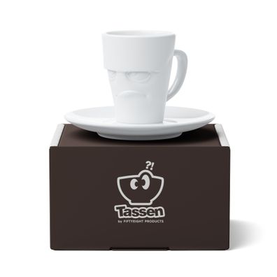 Fiftyeight Espressotasse Grummelig 80 ml weiß Mokkatasse