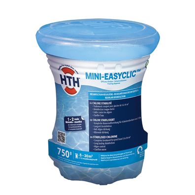 HTH Mini-Easyclic 750 g Chlor Dosierer Komplettpflege langsam löslich 1-2 Monate