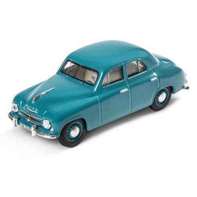 Original Skoda 1201 (1956) Modellauto 1:43 Miniatur Türkis 6U0099300G032