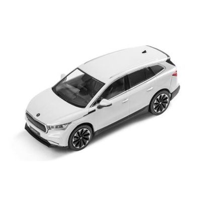 Original Skoda ENYAQ iV Modellauto 1:43 weiß Miniatur 5LA099300S9R