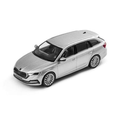 Original Skoda Octavia 4 (NX) Combi Modellauto 1:43 Miniatur silber 5E7099300A7W