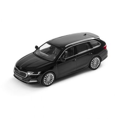 Original Skoda Octavia 4 (NX) Combi Modellauto 1:43 schwarz 5E7099300F9R