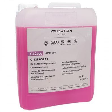 Original G12evo Kühlflüssigkeit Kühlmittel Fertigmischung 5L Kanister G12E050A3