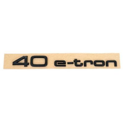 Original Audi 40 e-tron Schriftzug schwarz Black Edition Emblem 89A853744CT94