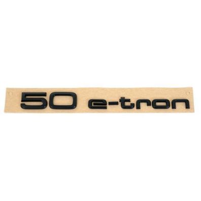 Original Audi 50 e-tron Schriftzug schwarz Black Edition Emblem 89A853744ET94