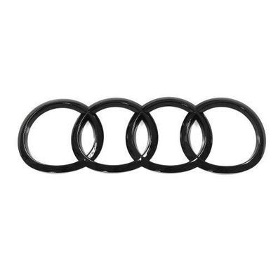 Original Audi A5 (B9 F5) Sportback Zeichen schwarz Heckklappe Ringe BlackEdition