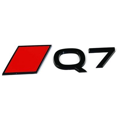 Original Audi Q7 Schriftzug Audi Sport Raute Emblem Aufkleber schwarz 4M0853740A5FQ